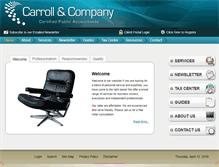 Tablet Screenshot of carrollcpa.com